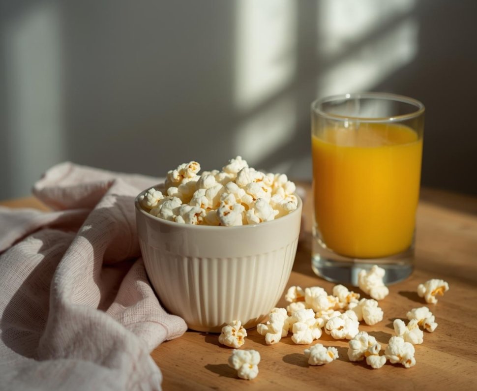 Kokice i sok od naranče